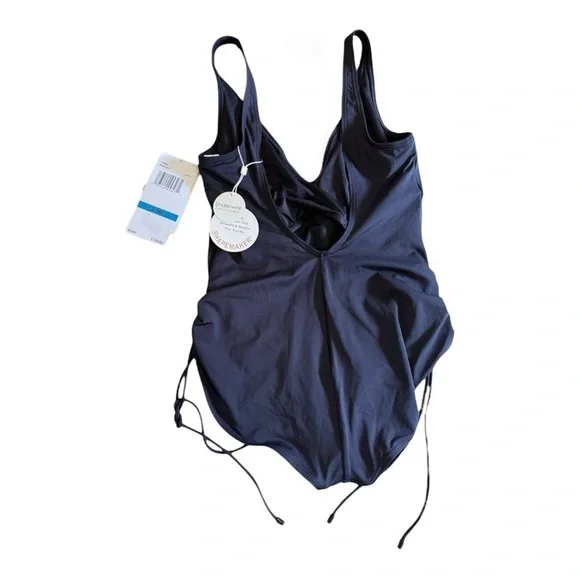 Coco Contours Stellar Drawstring Side Bra Sized Underwire One Piece Swimsuit NWT - Picture 4 of 5